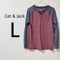 8 Cat & Jack 長袖Tシャツ L トップス レッド ブルー 秋 冬