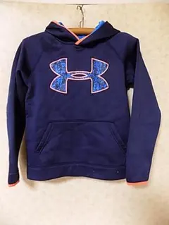 80926　アンダーアーマー　キッズ　パーカー　紺　YLG