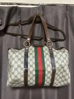 Gucci ボストンバッグ ベージュ・ブラウン・グリーン・レッド