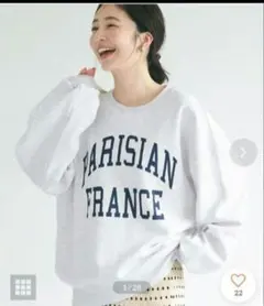 新品　coca スウェット 裏起毛 オートミール　 M