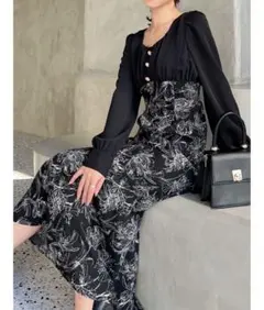 RESEXXY フロントギャザーマーメイドワンピース