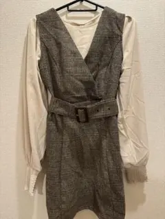 LIP SERVICE チェック柄 ミニワンピース