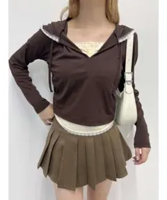 philly wego フェイクレイヤードカットパーカー