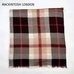 MACKINTOSH LONDON ウール カシミヤ混 大判 ストール チェック