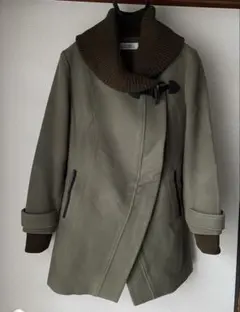 SRIC メルトン ライチ　日本製　カーキ　オリーブ　ウールコート