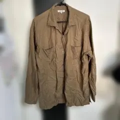 GLOBAL WORK ブラウン長袖シャツ XL