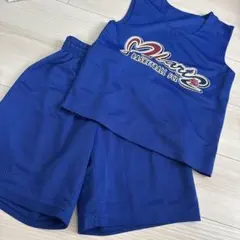 バスケットボール ユニフォーム 上下セット ブルー