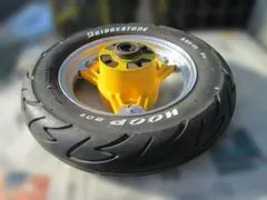バイク用 前後ホイールセット DUNLOP D306 角目シャリー3本ハブ