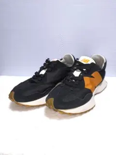 New Balance 327 黒×オレンジ スニーカー 23cm