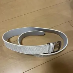 DOLLO ダイヤモンドパターン ホワイトベルト