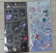 Kuromi & Cinnamoroll キラキララインストーンシール