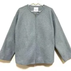 ノーカラー アウター