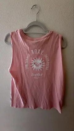 ROXY ノースリーブカットソー ピンク M