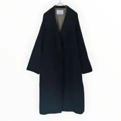 CINOH チノ ウールチェスターコート マキシ丈 38 ネイビー ロング