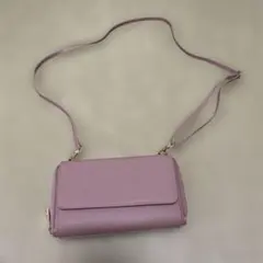 ピンク ショルダーバッグ 合成皮革