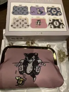 ディズニー　フィガロ　がま口ポーチ