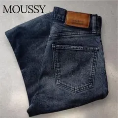 MOUSSY 日本製 裾デザイン スリムデニム 24 Sサイズ