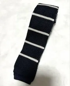FAIRFAX ニットネクタイ　シルク　日本製　ボーダー