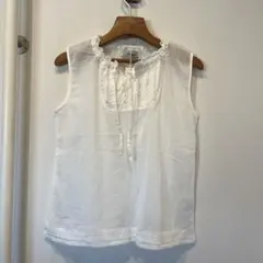 新品！150サイズ　トップス白レース春夏シースルー