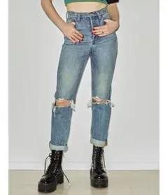 jouetie ベーシックダメージボーイズデニム