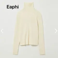 ☆Eaphi RANDOM RIB TURTLENECK KNIT☆アイボリー