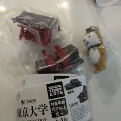 東京大学　ガチャ　東大赤門と犬