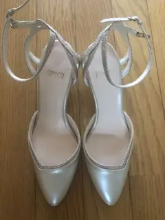 AIMER パンプス　べージュ　ゴールド