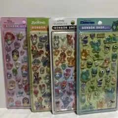 新品 ディズニー ボンボンドロップシール 4点セット ディズニークラシック他のサムネイル