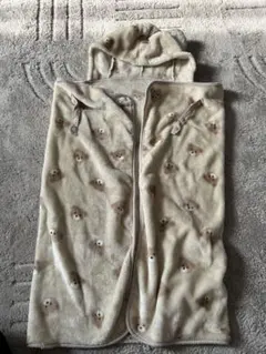 フード付き　動物柄　ブランケット 70cm x 100cm 抱っこ紐ケープ　毛布