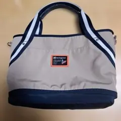 Munsingwear トートバッグ ベージュ×ネイビー