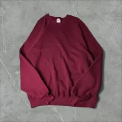 80s USA製 JERZEES 無地 ブランク スウェット 2XL ワイン