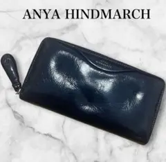 ANYA HINDMARCH 長財布　chubby ラウンドファスナー　レザーのサムネイル