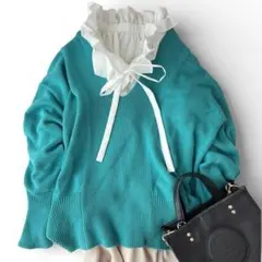 イエナ ラメ入りツイードトップス ニット 19aw プルオーバー ボタン