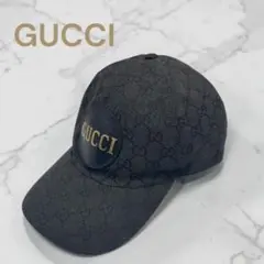 GUCCI GGキャンバス レザーロゴパッチ ベースボールキャップのサムネイル