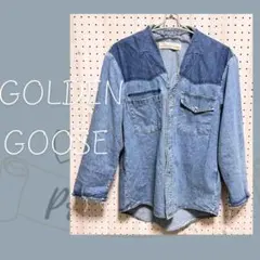 激レア✨ GOLDEN GOOSEゴールデングース ノーカラー デニムシャツXSのサムネイル