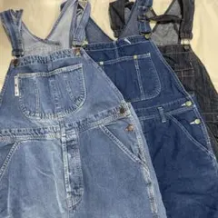 デニム　おまとめ　オーバーオール （ライトブルー・ダークブルー）