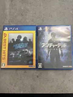 PS4 ソフト 2本セット Need for Speed アンチャーテッド