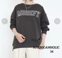 AMERICAN HOLIC アソートデザインロゴ裏毛スウェット M