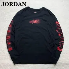 NIKE JORDAN ナイキ ジョーダン ロンT 袖プリント L 長袖Tシャツ