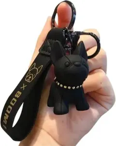 子犬のキーホルダー タグキーホルダー付きコイルリストブレスレット -