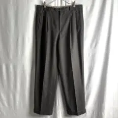 イタリア製 Zanella platinum サマーウール 3タックパンツ 古着 イタリア製 Zanella platinum サマーウール 3タックパンツ 古着