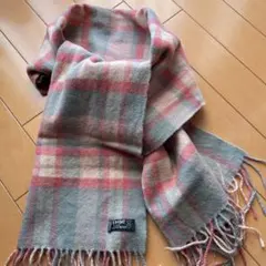 チェック マフラー ウール