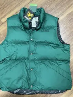 L.L.Bean グリーンダウンベスト