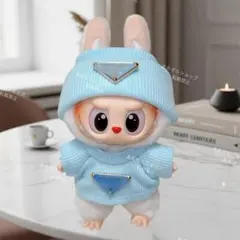 Labubu ラブブ ぬい服 2点セット ブルー 17cm ぬいぐるみ服 ぬい活