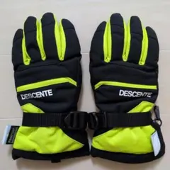 DESCENTE スキーグローブ ブラック/イエロー（JL）