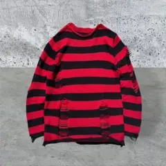 グランジ　ダメージ ニットキャップ　ヴィンテージ　カートコバーン　90S　Y2K グランジ ダメージ ニットキャップ ヴィンテージ カートコバーン