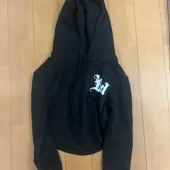 ショート丈 Bdスウェットパーカー　長袖　ブラック　NODI 韓国