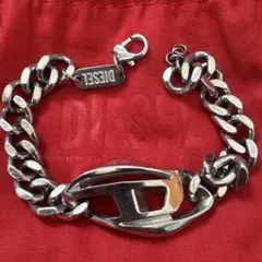 DIESEL シルバーブレスレット　ステンレス製