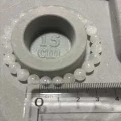 未使用品　天然石ブレスレットNo.4 ホワイトガーデン