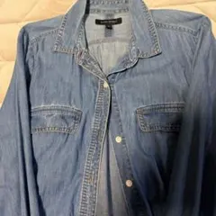 BANANA REPUBLIC デニムロングシャツ シャツワンピース M